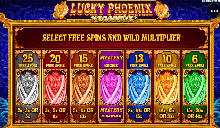 Символы игры lucky phoenix